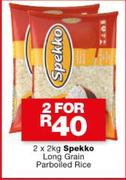 Spekko Long Grain Parboiled Rice-2x2kg