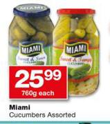 Miami Cucumbers-760g Each