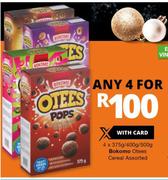 Bokomo Otees Cereal-4x375g/400g/500g