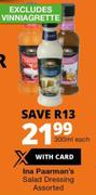 Ina Paarman's Salad Dressing-300ml Each