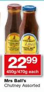 Mrs Ball's Chutney-450g/470g Each
