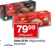 Cote D'Or Mignonettes Assorted-240g Each