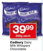 Cadbury Dairy Milk Whispers Chocolates-200g Each