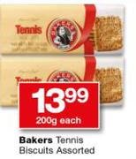 Bakers Tennis Biscuits Assorted-200g Each