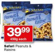 Safari Peanuts & Raisins-450g Each