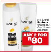 Pantene Shampoo/Conditoner Assorted-Any 2 X 400ml
