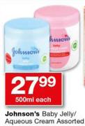 Johnson's Baby Jelly/ Aqueous Cream Assorted-500ml Each