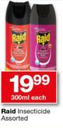 Raid Insecticide Assorted-300ml Each