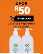 Peppertree Hand Sanitizer-2 x 500ml