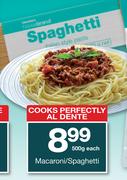 Housebrand Macaroni/Spaghetti-500g Each