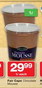 Fair Cape Chocolate Mousse-1Ltr Each