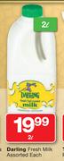 Darling Fresh Milk-2Ltr Each