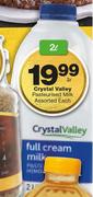Crystal Pasteurised Milk-2Ltr Each