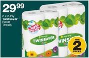 Twinsaver Roller Towels-2x2-Ply