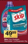 Skip Auto Vloeibare Wasmiddel-1.5Ltr/Waspoeier-2kg Elk
