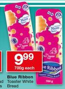 Blue Ribbon Toaster White Bread-700g Each