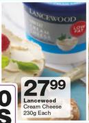 Lancewood Cream Cheese-230g Each