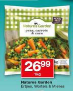 Natures Garden Ertjies, Wortels & mielies-1Kg