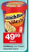 Cadbury Ice Cream Assorted-480ml Each