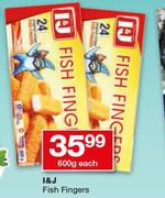 I&J Fish Fingers-600g Each