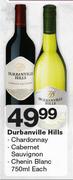 Durbanville Hills Chardonnay/Cabernet Sauvignon/Chenin Blans-750ml Each