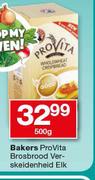 Bakers ProVita bros Brood Verskeidenheid-500g Elk