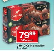 Cote D'Or Mignonettes Assorted-240g Each