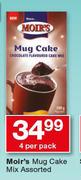 Moir's Mug Cake Mix Assorted-4 Per Pack