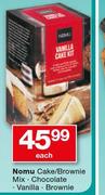  Nomu Cake/Brownie Mix Chocolate, Vanilla, Brownie-Each