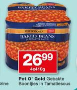 Pot O Gold Gebakte Boontjies In Tamatiesous-4 x 410g