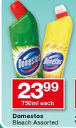 Domestos Bleach Assorted-750ml Each