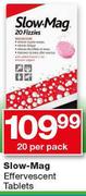 Slow Mag Effervescent Tablets-20 Per Pack