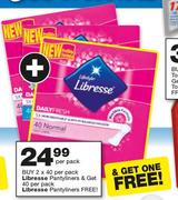 Libresse Pantyliners -2 x 40 Per Pack  
