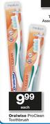 Oralwise ProClean Toothbrush-Each