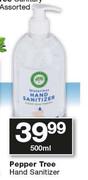 Pepper Tree Hand Sanitiser-500ml