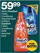 Comfort Fabric Conditioner-800ml & Comfort Fabric Conditioner Refill-Each