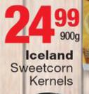 Iceland Sweetcorn Kernels-900g