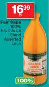 Fair Cape 100% Fruit Juice Blend Assorted-2L Each