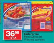 Enterprise Rooi/Gerookte Weense Worsies-1Kg Elk