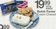 Dutch Farms Cream Cheese-227g Each