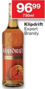 Klipdrift Export Brandy-750ml