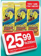 Liqui-Fruit SpongeBob Fruit Juice Assorted-6x200ml Each