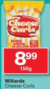 Willards Cheese Curls-150gm