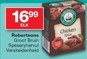 Robertsons Groot Bruin Speseryhervul Verskeidenheid-Elk