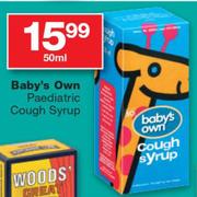 Baby's Own Paediatric Cough Syrup-50ml