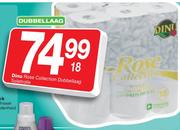 Dinu Rose Collection Dubbellaag Toiletrolle - 18's