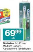 Oralwise Pro Power Medium Battery Aangedrewe Tandeborsel-Elk