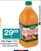 Fair Cape 100% Vrugtesaprmengsel Alle Variante-2L Elk