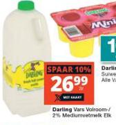 Darling Vars Volroom/2% Mediumvetmelk-2L Elk