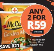 McCain Country Crop/Garden Mix-For Any 2 x 1kg